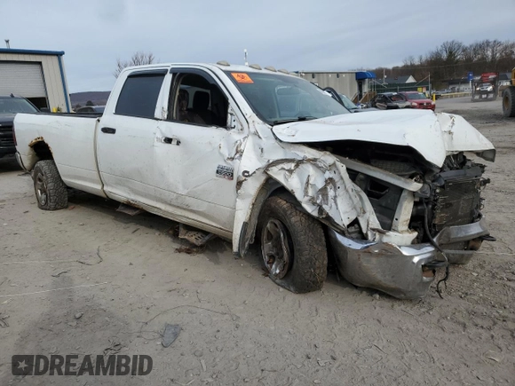 2012 Ram 2500 ST with VIN 3C6UD5HL7CG128826, listed as a Copart auction lot 80684174 with 0 mi miles and Salvage Title. Bid and sale history available at carsss.com. Image 4.