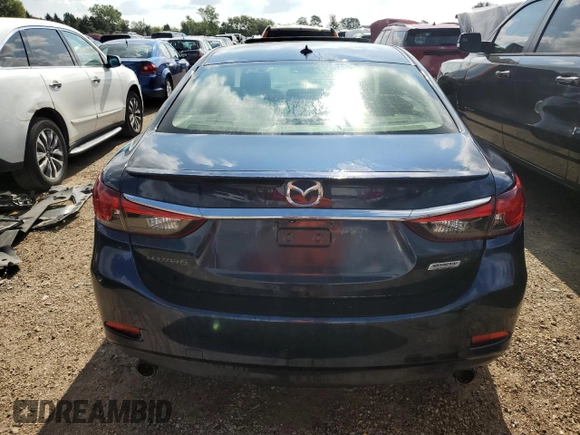 2015 Mazda 6 i Grand Touring with VIN JM1GJ1W59F1197886, listed as a Copart auction lot 67495554 with 74,917 mi miles and Salvage Title. Bid and sale history available at carsss.com. Image 6.