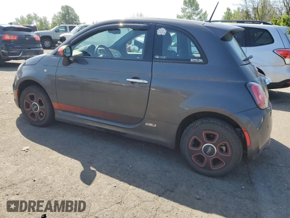 2014 FIAT 500e with VIN 3C3CFFGE3ET189547, listed as a Copart auction lot 55529875 with 105,547 mi miles and Clean Title. Bid and sale history available at carsss.com. Image 2.