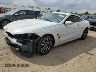 2020 BMW 8 Series 840i with VIN WBAAE2C0XLCE05217, listed as a Copart auction lot 72896824 with 0 mi miles and Salvage Title. Bid and sale history available at carsss.com. Image 1.