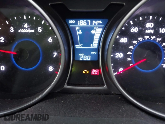 2013 Hyundai Veloster w/Gray Int with VIN KMHTC6AD8DU171050, listed as a IAAI auction lot 41992468 with 186,714 mi miles and . Bid and sale history available at DreamBid. Image 7.