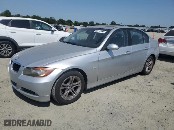 2008 BMW 3 Series 328i with VIN WBAVC53538FZ87992, listed as a Copart auction lot 60112495 with 138,489 mi miles and Clean title. Bid and sale history available at DreamBid. Image 1.