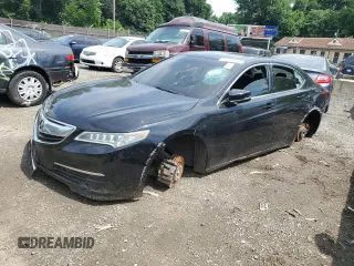 2015 Acura TLX V6 with VIN 19UUB2F32FA013359, listed as a Copart auction lot 62642225 with 121,994 mi miles and Salvage title. Bid and sale history available at DreamBid. Image 1.