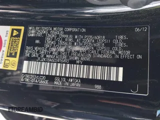 2013 Lexus RX 350 z VIN JTJZK1BA6D2416493, wystawiony jako IAAI lot #42259486 z przebiegiem 95 321 mil mil oraz . Historia ofert i sprzedaży dostępna na DreamBid. Obrazek 9.