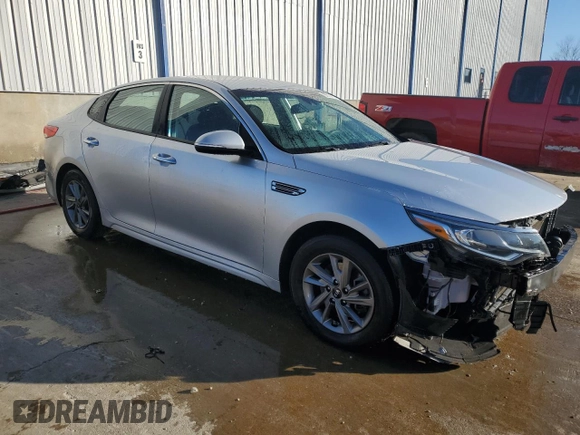 2020 Kia Optima LX with VIN 5XXGT4L38LG380081, listed as a Copart auction lot 85114114 with 0 mi miles and Salvage Title. Bid and sale history available at carsss.com. Image 4.