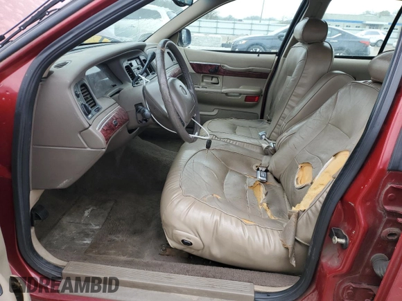 2000 Mercury Grand Marquis LS z VIN 2MEFM75WXYX726819, wystawiony jako Copart lot #52873675 z przebiegiem 144 692 mil mil oraz Nie do naprawy. Historia ofert i sprzedaży dostępna na DreamBid. Obrazek 7.