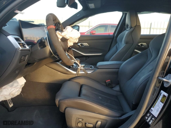 2025 BMW M3 Competition xDrive with VIN WBS33HJ01SFT73803, listed as a Copart auction lot 85042904 with 0 mi miles and Salvage Title. Bid and sale history available at carsss.com. Image 7.