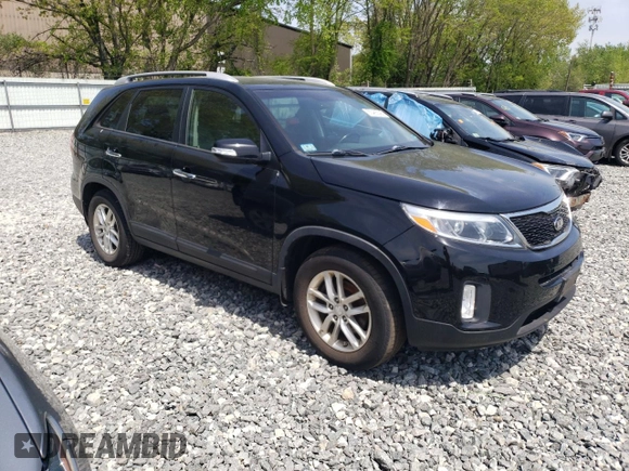 2015 Kia Sorento LX with VIN 5XYKT4A63FG595598, listed as a Copart auction lot 55468395 with 109,932 mi miles and Clean Title. Bid and sale history available at DreamBid. Image 4.