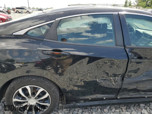 2017 Honda Civic Sedan LX with VIN 2HGFC2F5XHH575909, listed as a Copart auction lot 51292595 with 77,118 mi miles and Salvage Title. Bid and sale history available at carsss.com. Image 10.