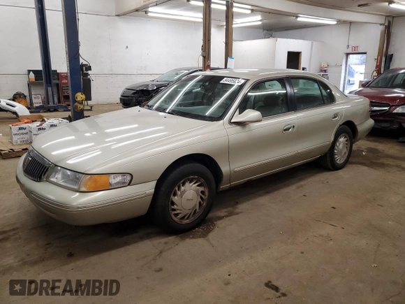 1997 Lincoln Continental with VIN 1LNLM97V3VY701840, listed as a Copart auction lot 84495824 with 166,022 mi miles and Clean Title. Bid and sale history available at carsss.com. Image 1.