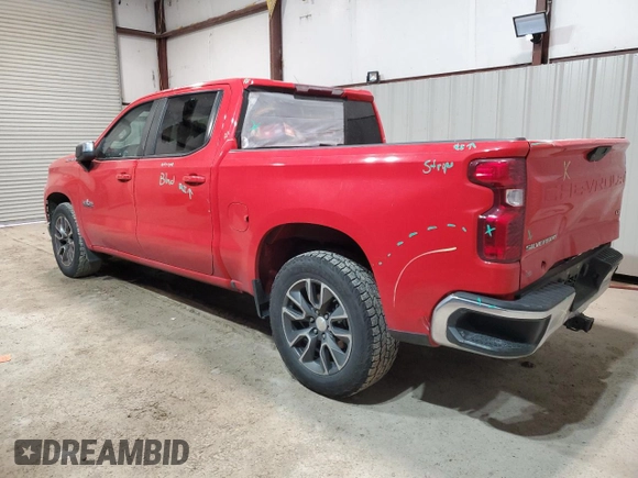 2020 Chevrolet Silverado 1500 LT with VIN 3GCPWCED0LG267262, listed as a Copart auction lot 45752815 with 106,765 mi miles and Salvage Title. Bid and sale history available at carsss.com. Image 2.