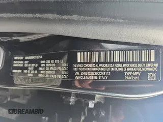 2017 Maserati Levante with VIN ZN661XUL2HX248112, listed as a Copart auction lot 55154605 with 81,204 mi miles and Clean Title. Bid and sale history available at carsss.com. Image 10.