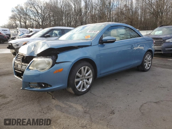 2009 Volkswagen Eos Komfort с VIN WVWAA71F79V016077, выставлен на аукционе Copart как лот 88357585 с пробегом 198 922 миль миль и Списание • Salvage title. История ставок и продаж доступна на DreamBid. Изображение 1.