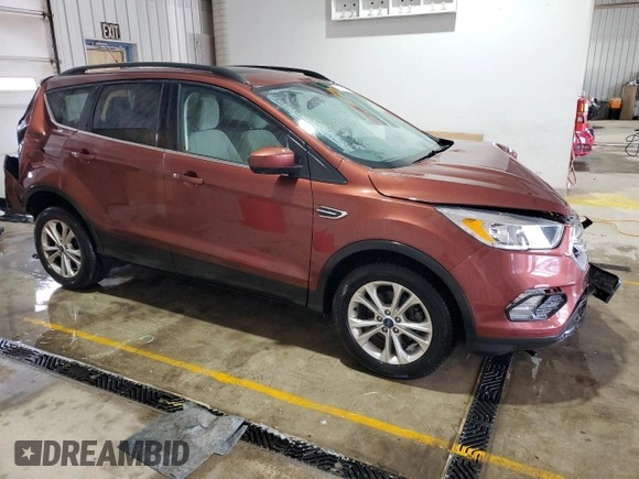 2018 Ford Escape SE with VIN 1FMCU0GD5JUA73381, listed as a Copart auction lot 51056125 with 92,500 mi miles and Salvage Title. Bid and sale history available at carsss.com. Image 4.