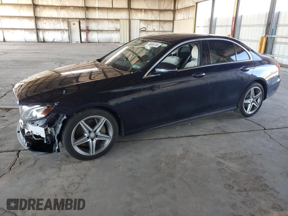 2017 Mercedes-Benz E-Class E 300 Luxury with VIN WDDZF4KB8HA121379, listed as a Copart auction lot 48695704 with 106,449 mi miles and Salvage Title. Bid and sale history available at carsss.com. Image 1.