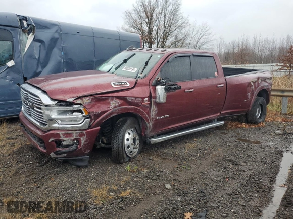 2020 Ram 3500 Laramie with VIN 3C63RRJL9LG190789, listed as a Copart auction lot 80558134 with 77,805 mi miles and Salvage Title. Bid and sale history available at carsss.com. Image 1.