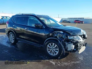 2018 Nissan Rogue SV with VIN KNMAT2MT0JP603518, listed as a IAAI auction lot 41399753 with 107,815 mi miles and . Bid and sale history available at carsss.com. Image 1.