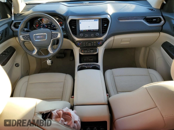 2021 GMC Acadia Denali with VIN 1GKKNPLS5MZ160946, listed as a Copart auction lot 87729605 with 21,450 mi miles and Salvage Title. Bid and sale history available at carsss.com. Image 8.