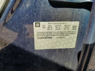 2016 Chevrolet Malibu Premier with VIN 1G1ZH5SX3GF346602, listed as a Copart auction lot 49847925 with 185,409 mi miles and Salvage Title. Bid and sale history available at DreamBid. Image 14.