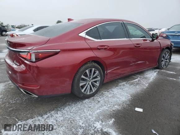 2019 Lexus ES 350 with VIN 58ABZ1B1XKU019424, listed as a Copart auction lot 45918355 with 86,921 mi miles and Salvage Title. Bid and sale history available at DreamBid. Image 3.