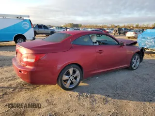 2010 Lexus IS 350 C with VIN JTHFE2C25A2504116, listed as a Copart auction lot 85523514 with 67,614 mi miles and Salvage title. Bid and sale history available at DreamBid. Image 3.