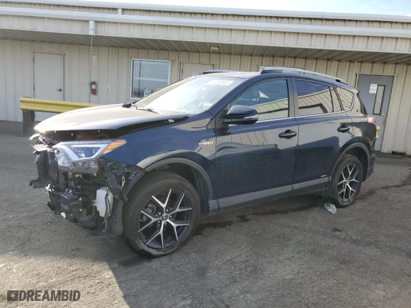 2017 Toyota RAV4 Hybrid SE with VIN JTMJJREV6HD075610, listed as a Copart auction lot 44260045 with 62,122 mi miles and Salvage Title. Bid and sale history available at carsss.com. Image 1.