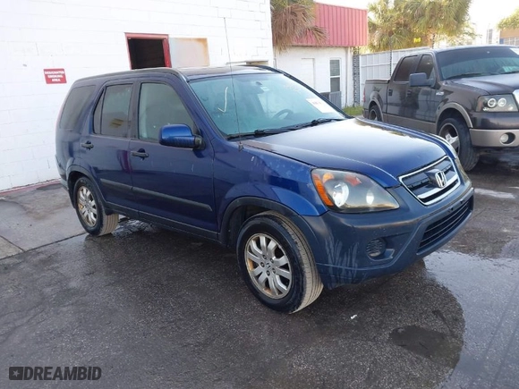 2005 Honda CR-V EX with VIN SHSRD78825U300509, listed as a IAAI auction lot 41874329 with 245,023 mi miles. Bid and sale history available at carsss.com. Image 1.