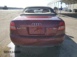 2005 Audi A4 1.8T with VIN WAUAC48H45K010925, listed as a Copart auction lot 42209355 with 124,129 mi miles and Salvage Title. Bid and sale history available at carsss.com. Image 6.