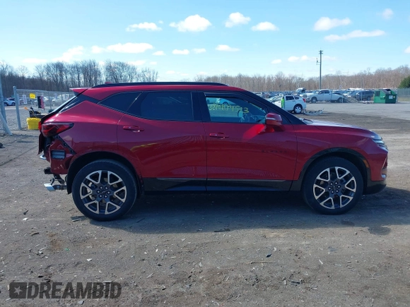 2023 Chevrolet Blazer RS with VIN 3GNKBKRS9PS168281, listed as a IAAI auction lot 41904523 with 28,588 mi miles and . Bid and sale history available at DreamBid. Image 13.