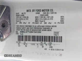 2022 Ford Transit Connect XLT with VIN NM0LS7T28N1541292, listed as a IAAI auction lot 41446874 with 91,054 mi miles and . Bid and sale history available at DreamBid. Image 9.