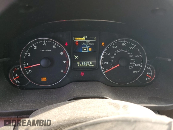 2013 Subaru Outback Limited with VIN 4S4BRCKC7D3233722, listed as a Copart auction lot 63335725 with 196,325 mi miles and Clean title. Bid and sale history available at DreamBid. Image 9.