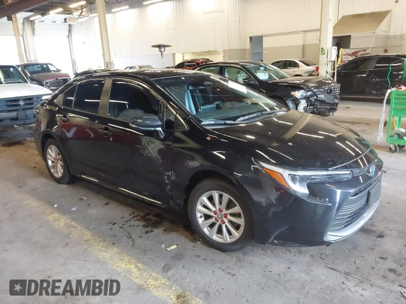 2024 Toyota Corolla Hybrid LE with VIN JTDBCMFE2RJ020087, listed as a IAAI auction lot 41197886 with 48,955 mi miles. Bid and sale history available at carsss.com. Image 1.