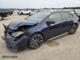 2020 Toyota Corolla SE with VIN JTDS4RCE2LJ034321, listed as a Copart auction lot 46690115 with 47,859 mi miles and Salvage Title. Bid and sale history available at carsss.com. Image 1.