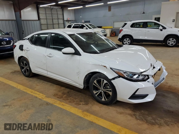 2023 Nissan Sentra SV with VIN 3N1AB8CV4PY302012, listed as a Copart auction lot 54521645 with 38,646 mi miles and Salvage Title. Bid and sale history available at DreamBid. Image 4.
