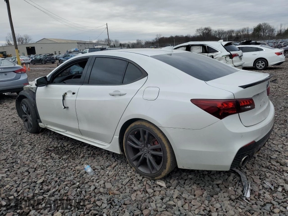 2020 Acura TLX w/A-Spec Pkg with VIN 19UUB3F63LA002849, listed as a Copart auction lot 85438114 with 0 mi miles and Salvage Title. Bid and sale history available at carsss.com. Image 2.