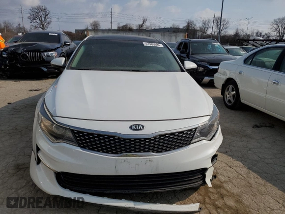 2016 Kia Optima EX with VIN 5XXGU4L3XGG045360, listed as a Copart auction lot 43960994 with 118,218 mi miles and Salvage Title. Bid and sale history available at carsss.com. Image 5.
