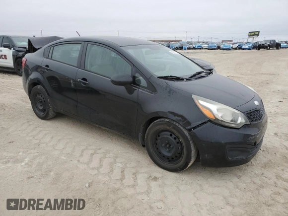 2014 Kia Rio LX with VIN KNADM4A32E6400150, listed as a Copart auction lot 43740215 with 168,310 mi miles and Salvage Title. Bid and sale history available at carsss.com. Image 4.