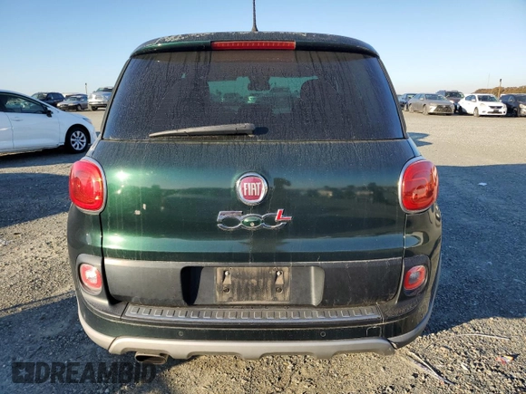 2014 FIAT 500L Trekking with VIN ZFBCFADH4EZ003989, listed as a Copart auction lot 83334354 with 90,261 mi miles and Salvage Title. Bid and sale history available at carsss.com. Image 6.