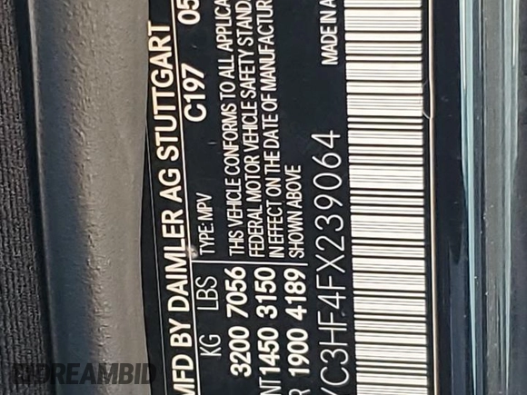 2015 Mercedes-Benz G 550 z VIN WDCYC3HF4FX239064, wystawiony jako Copart lot #77151664 z przebiegiem 65 854 mil mil oraz Szkoda całkowita • Salvage title. Historia ofert i sprzedaży dostępna na DreamBid. Obrazek 13.