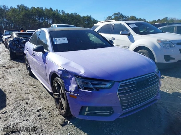 2018 Audi A4 Premium Plus with VIN WAUENAF41JA165152, listed as a IAAI auction lot 41333270 with 102,412 mi miles. Bid and sale history available at carsss.com. Image 1.