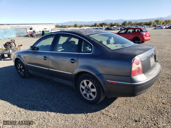 2003 Volkswagen Passat GLS with VIN WVWPD63B63P255430, listed as a Copart auction lot 79316104 with 185,037 mi miles and Salvage Title. Bid and sale history available at carsss.com. Image 2.