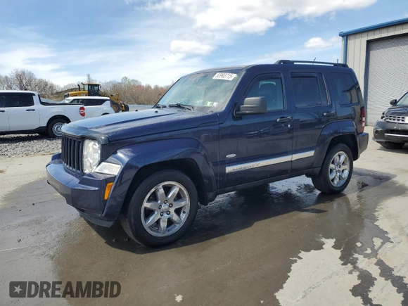 2012 Jeep Liberty Sport Latitude with VIN 1C4PJMAK3CW168400, listed as a Copart auction lot 53993715 with 108,755 mi miles and Salvage Title. Bid and sale history available at carsss.com. Image 1.