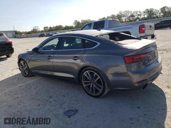 2018 Audi A5 Sportback Premium Plus with VIN WAUENCF58JA003460, listed as a Copart auction lot 70032583 with 49,262 mi miles. Bid and sale history available at carsss.com. Image 2.