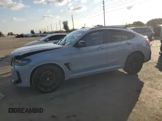 2022 BMW X4 M with VIN 5YM23EC00N9L35827, listed as a Copart auction lot 87932635 with 0 mi miles and Salvage Title. Bid and sale history available at carsss.com. Image 1.