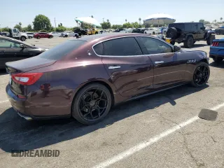 2016 Maserati Quattroporte S with VIN ZAM56RPA0G1185318, listed as a Copart auction lot 62977003 with 0 mi miles. Bid and sale history available at carsss.com. Image 3.