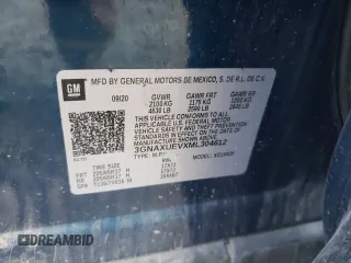 2021 Chevrolet Equinox LT с VIN 3GNAXUEVXML304612, выставлен на аукционе Copart как лот 64056425 с пробегом 137 489 миль миль и Списание • Salvage title. История ставок и продаж доступна на DreamBid. Изображение 13.
