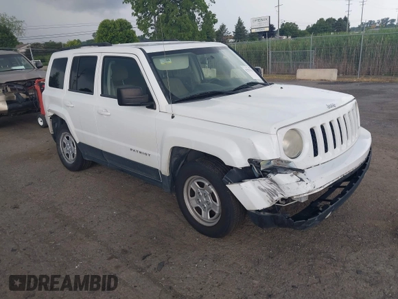 2013 Jeep Patriot Sport with VIN 1C4NJPBA8DD115719, listed as a IAAI auction lot 42591934 with 196,844 mi miles and . Bid and sale history available at DreamBid. Image 1.