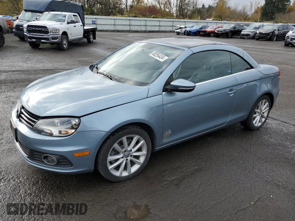 2013 Volkswagen Eos Komfort with VIN WVWBW8AH9DV007077, listed as a Copart auction lot 80254434 with 87,620 mi miles and Salvage Title. Bid and sale history available at DreamBid. Image 1.