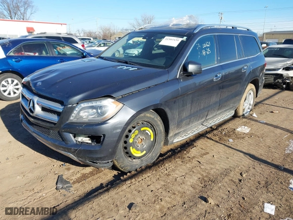 2016 Mercedes-Benz GL with VIN 4JGDF6EE3GA645328, listed as a IAAI auction lot 41502439 with 166321 miles. Bid and sale history available at carsss.com. Image 16.