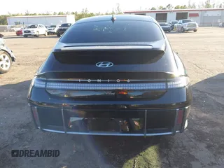 2023 Hyundai IONIQ 6 SEL with VIN KMHM34AC2PA049645, listed as a IAAI auction lot 41153802 with 1 mi miles. Bid and sale history available at carsss.com. Image 16.